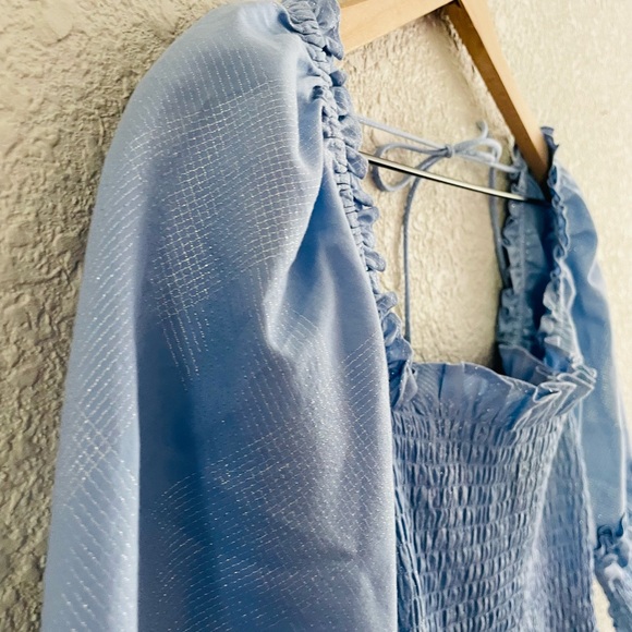 Hill House Blue Puff-Sleeve Maxi Dress - Picture 7 of 16